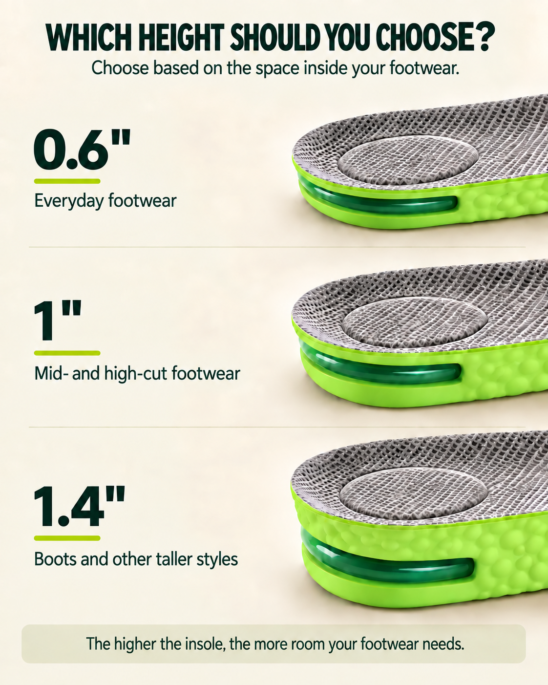 Up™ Height-Increasing Insoles